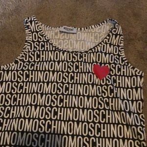 Logo moschino Tank top